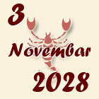 Škorpija, 3 Novembar 2028.