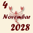 Škorpija, 4 Novembar 2028.