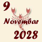 Škorpija, 9 Novembar 2028.