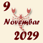 Škorpija, 9 Novembar 2029.