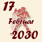 Vodolija, 17 Februar 2030.