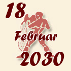 Vodolija, 18 Februar 2030.