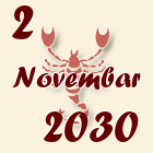 Škorpija, 2 Novembar 2030.
