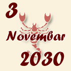 Škorpija, 3 Novembar 2030.