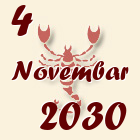 Škorpija, 4 Novembar 2030.