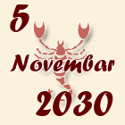 Škorpija, 5 Novembar 2030.