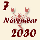 Škorpija, 7 Novembar 2030.