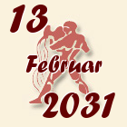 Vodolija, 13 Februar 2031.