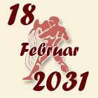 Vodolija, 18 Februar 2031.
