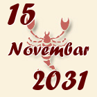 Škorpija, 15 Novembar 2031.