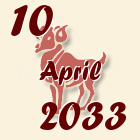 Ovan, 10 April 2033.