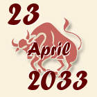 Bik, 23 April 2033.