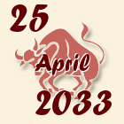 Bik, 25 April 2033.