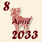 Ovan, 8 April 2033.