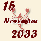 Škorpija, 15 Novembar 2033.