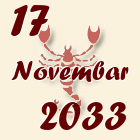 Škorpija, 17 Novembar 2033.