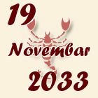 Škorpija, 19 Novembar 2033.