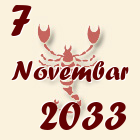 Škorpija, 7 Novembar 2033.