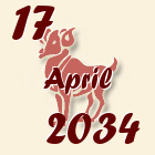 Ovan, 17 April 2034.