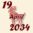 Ovan, 19 April 2034.