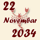 Škorpija, 22 Novembar 2034.