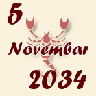 Škorpija, 5 Novembar 2034.