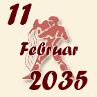 Vodolija, 11 Februar 2035.