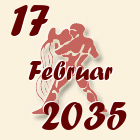 Vodolija, 17 Februar 2035.