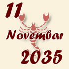 Škorpija, 11 Novembar 2035.