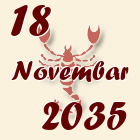 Škorpija, 18 Novembar 2035.