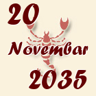 Škorpija, 20 Novembar 2035.