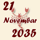Škorpija, 21 Novembar 2035.