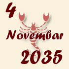 Škorpija, 4 Novembar 2035.