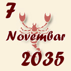 Škorpija, 7 Novembar 2035.