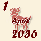 Ovan, 1 April 2036.