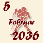 Vodolija, 5 Februar 2036.