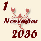 Škorpija, 1 Novembar 2036.