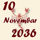 Škorpija, 10 Novembar 2036.