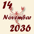 Škorpija, 14 Novembar 2036.