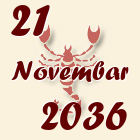 Škorpija, 21 Novembar 2036.