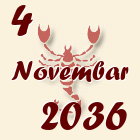 Škorpija, 4 Novembar 2036.