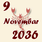 Škorpija, 9 Novembar 2036.