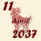 Ovan, 11 April 2037.