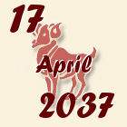 Ovan, 17 April 2037.