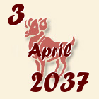 Ovan, 3 April 2037.