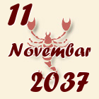 Škorpija, 11 Novembar 2037.