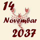 Škorpija, 14 Novembar 2037.