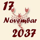 Škorpija, 17 Novembar 2037.