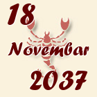 Škorpija, 18 Novembar 2037.