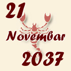 Škorpija, 21 Novembar 2037.